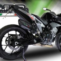 Scarico GPR compatibile con  Ktm Duke 790 2021-2024, Furore Evo4 Nero, Scarico omologato, silenziatore con db killer estraibile e raccordo specifico