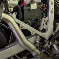 GPR exhaust compatible with  Honda Transalp Xl 600 V 1996-1999, Satinox , Homologated legal slip-on exhaust including removable db killer and link pipe 