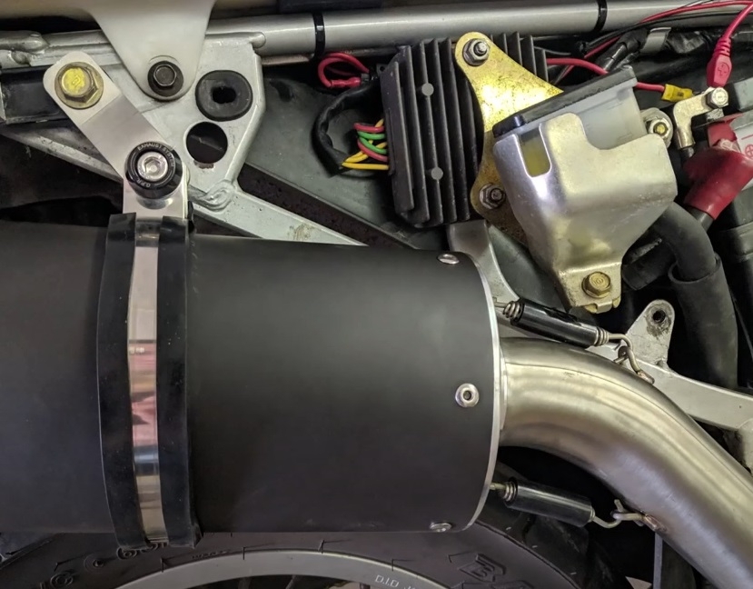 GPR exhaust compatible with  Honda Transalp Xl 600 V 1996-1999, Satinox , Homologated legal slip-on exhaust including removable db killer and link pipe 