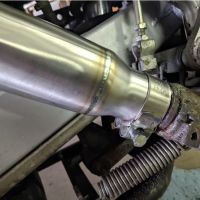 GPR exhaust compatible with  Honda Transalp Xl 600 V 1996-1999, Satinox , Homologated legal slip-on exhaust including removable db killer and link pipe 