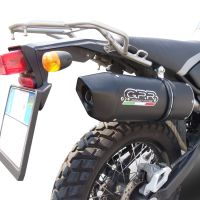 Scarico GPR compatibile con  Yamaha Tricker 250 2005-2008, Furore Nero, Scarico omologato, silenziatore con db killer estraibile e raccordo specifico