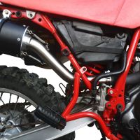 Scarico GPR compatibile con  Yamaha Tt 600 1983-1997, Trioval, Scarico omologato, silenziatore con db killer estraibile e raccordo specifico