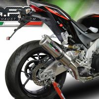 Scarico GPR compatibile con  Aprilia Tuono 1100 V4 Rr 2017-2020, M3 Titanium Natural, Terminale di scarico omologato,fornito con db killer estraibile,catalizzatore e collettore