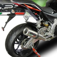 Scarico GPR compatibile con  Aprilia Tuono 1100 V4 Rr 2017-2020, M3 Titanium Natural, Terminale di scarico omologato,fornito con db killer estraibile,catalizzatore e collettore