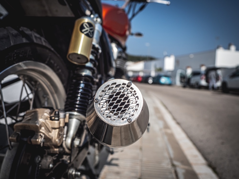 GPR exhaust compatible with  Suzuki Tu 250 Xx  1997-2003, Ultracone Inox Cafè Racer, Universal Homologated legal silencer, including removable db killer, without link pipe  