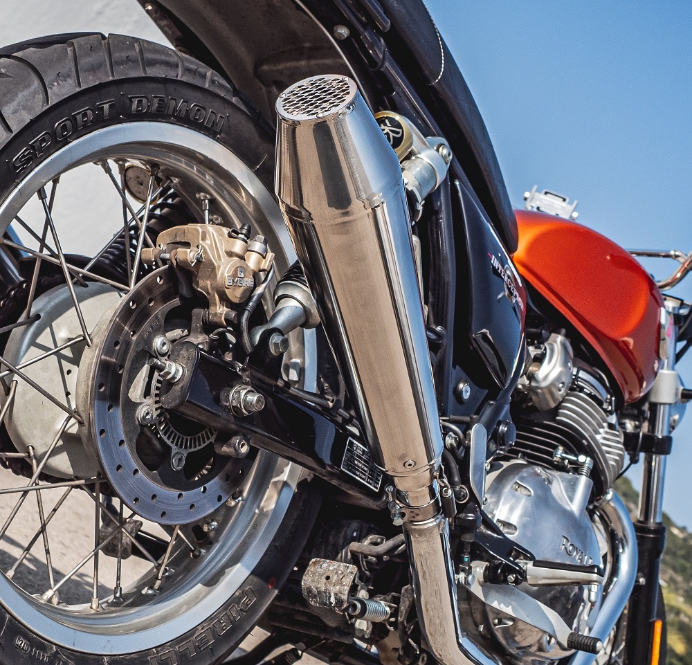GPR exhaust compatible with  Suzuki Tu 250 Xx  1997-2003, Ultracone Inox Cafè Racer, Universal Homologated legal silencer, including removable db killer, without link pipe  