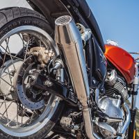 GPR exhaust compatible with  Suzuki Tu 250 Xx  1997-2003, Ultracone Inox Cafè Racer, Universal Homologated legal silencer, including removable db killer, without link pipe  