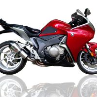 GPR escape compatible con  Honda Vfr 1200 F I.E. 2010-2016, New Grand Prix Evo Titanium, Escape legal, homologado, silenciador con db killer desmontable y tubo de conexión específico 