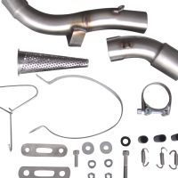 GPR exhaust compatible with  Honda Vfr 1200 F I.E. 2010-2016, Satinox , Homologated legal slip-on exhaust including removable db killer and link pipe 