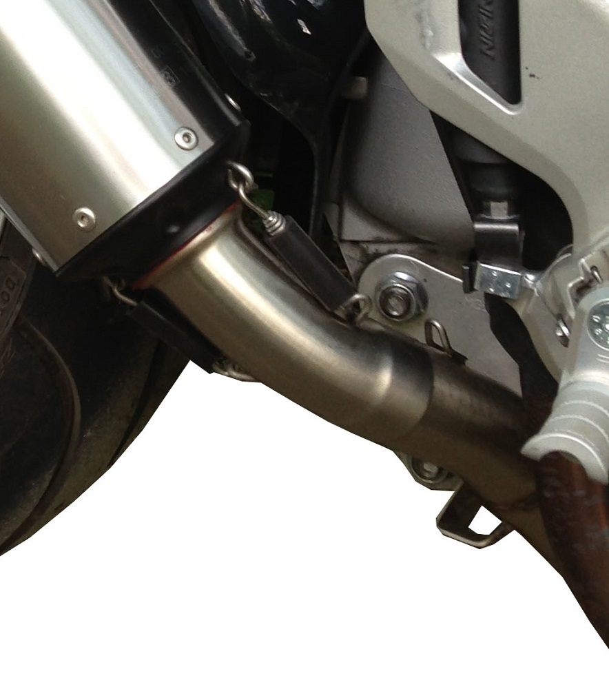 Scarico GPR compatibile con  Honda Vfr 1200 F I.E. 2010-2016, Albus Ceramic, Scarico omologato, silenziatore con db killer estraibile e raccordo specifico