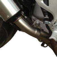 Scarico GPR compatibile con  Honda Vfr 1200 F I.E. 2010-2016, Albus Ceramic, Scarico omologato, silenziatore con db killer estraibile e raccordo specifico