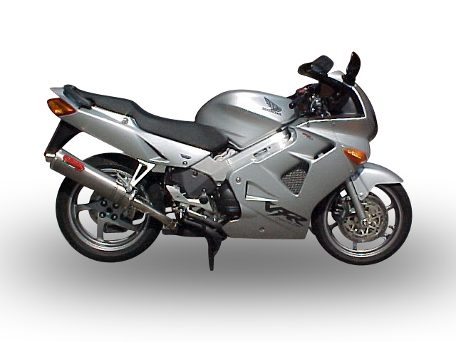 GPR exhaust compatible with  Honda Vfr 800 RC46  1998-2001, Trioval, Homologated legal slip-on exhaust including removable db killer and link pipe 