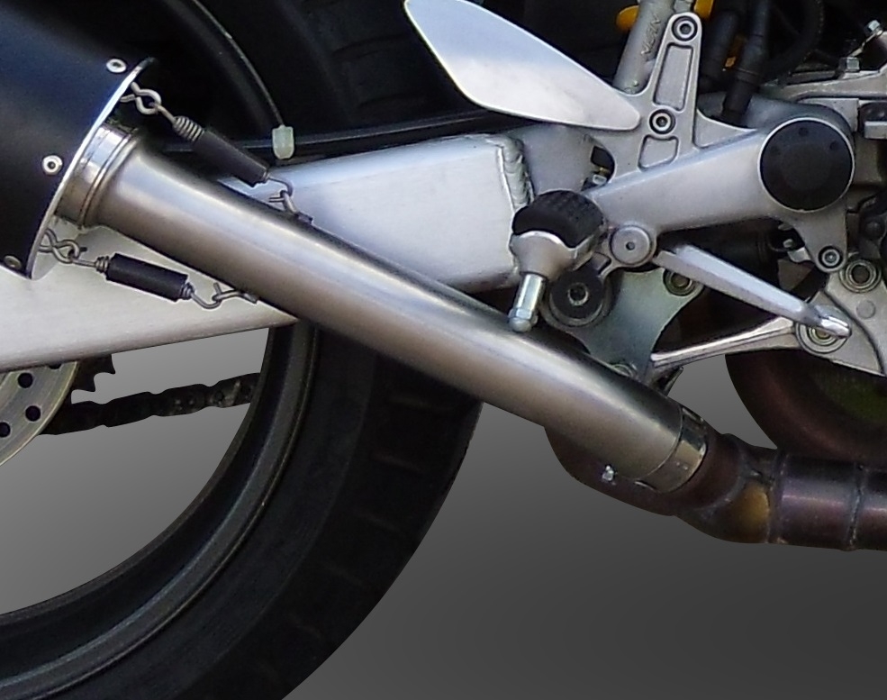 Scarico GPR compatibile con  Honda Vtr 1000 F Firestorm  1997-2007, M3 Poppy , Coppia di terminali di scarico omologati, forniti con db killer removibili e raccordi specifici