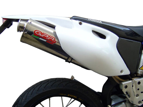 Scarico GPR compatibile con  Yamaha Yz 400 F 1998-1999, Trioval, Scarico omologato, silenziatore con db killer estraibile e raccordo specifico