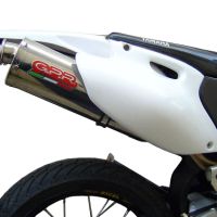 Scarico GPR compatibile con  Yamaha Yz 400 F 1998-1999, Trioval, Scarico omologato, silenziatore con db killer estraibile e raccordo specifico