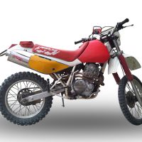 GPR exhaust compatible with  Honda Xr 600 R  1988-1998, Trioval, Homologated legal slip-on exhaust including removable db killer and link pipe 