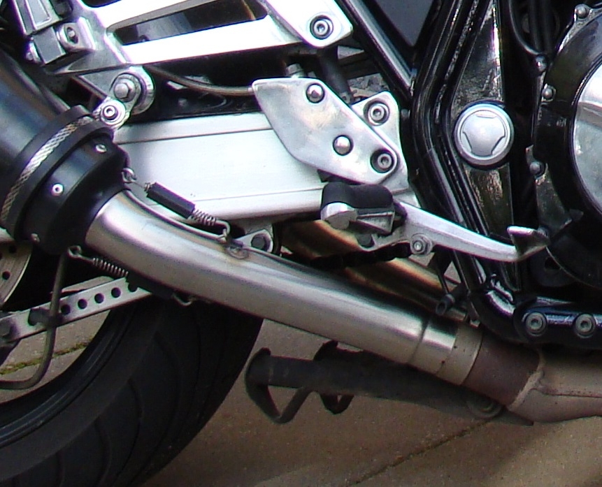 GPR exhaust compatible with  Yamaha Xjr 1300 1999-2006, Deeptone Inox, Dual Homologated legal slip-on exhaust including removable db killers and link pipes 