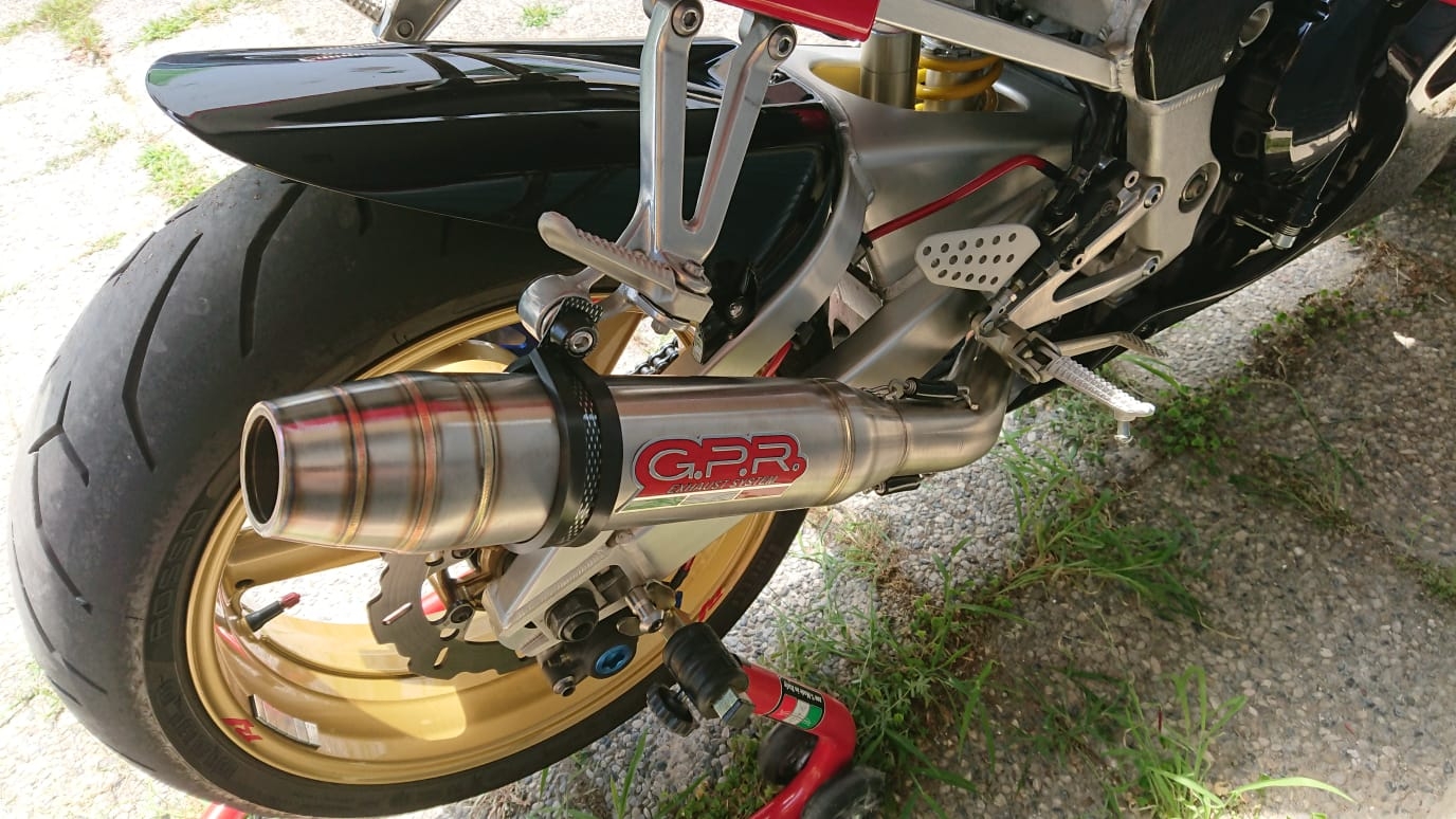 Scarico GPR compatibile con  Yamaha Yzf 1000 R1  1998-2001, Deeptone Inox, Scarico omologato, silenziatore con db killer estraibile e raccordo specifico