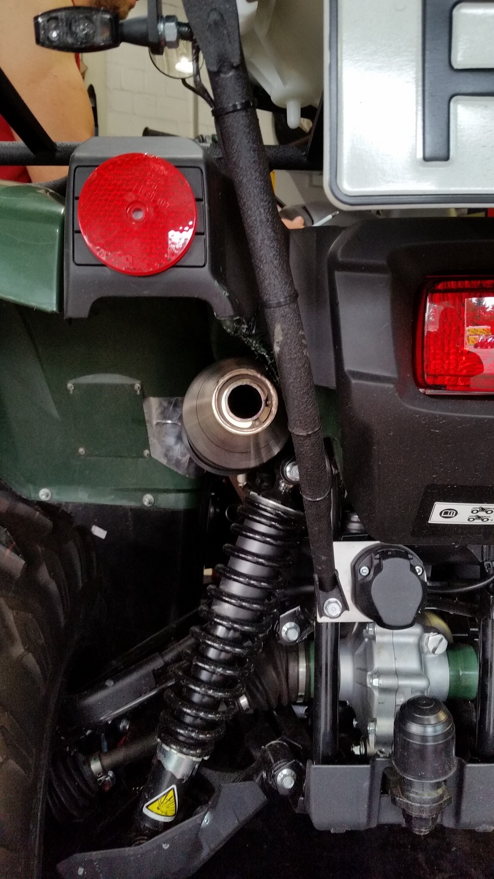 GPR exhaust compatible with  Yamaha Kodiak 700 2016-2024, Deeptone Atv, Homologated legal slip-on exhaust including removable db killer and link pipe 
