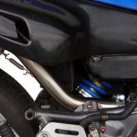 GPR exhaust compatible with  Yamaha Xt 600 - E - K 1985-2002, Trioval, Homologated legal slip-on exhaust including removable db killer and link pipe 
