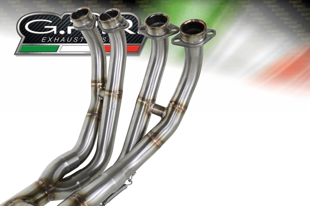 Scarico GPR compatibile con  Yamaha Yzf R6 2017-2024, M3 Titanium Natural, Scarico completo racing,fornito con collettore specifico, non legale per uso stradale