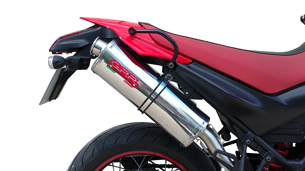 GPR exhaust compatible with  Yamaha Xt 660 X-R  2004-2014, Trioval, Dual Homologated legal slip-on exhaust including removable db killers and link pipes 