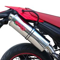 GPR exhaust compatible with  Yamaha Xt 660 X-R  2004-2014, Trioval, Dual Homologated legal slip-on exhaust including removable db killers and link pipes 