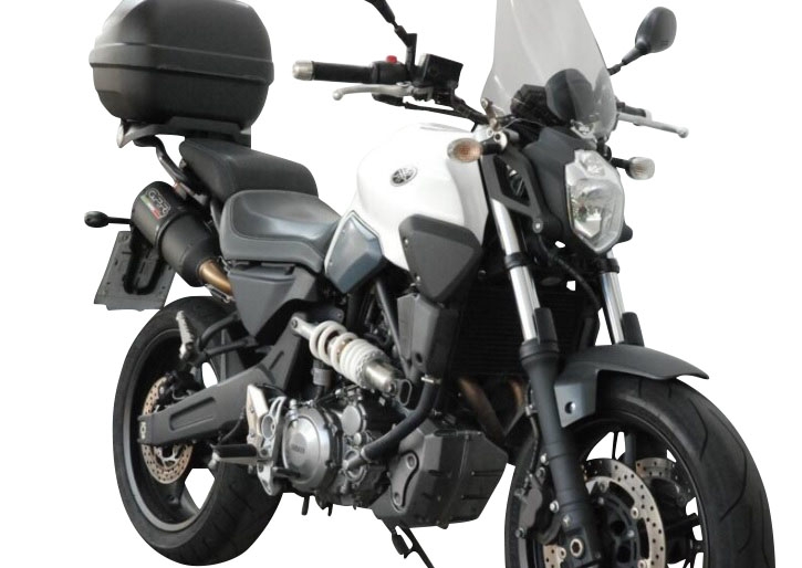 GPR exhaust compatible with  Yamaha MT03 660 2006-2013, Furore Nero, Dual Homologated legal slip-on exhaust including removable db killers, link pipes and catalysts 