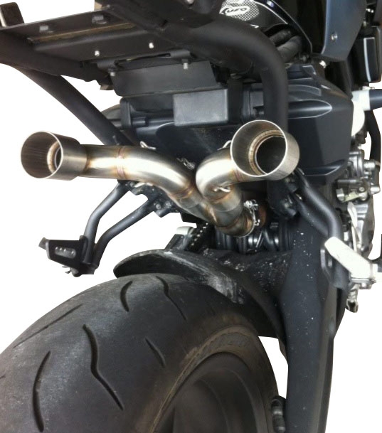 Scarico GPR compatibile con  Yamaha MT03 660 2006-2013, Albus Ceramic, Coppia di terminali di scarico omologati, forniti con db killer removibili e raccordi specifici