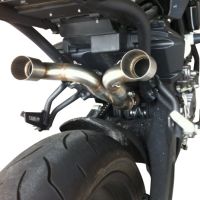 Scarico GPR compatibile con  Yamaha MT03 660 2006-2013, Albus Ceramic, Coppia di terminali di scarico omologati, forniti con db killer removibili e raccordi specifici