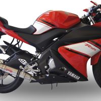 Scarico GPR compatibile con  Yamaha Yzf-R 125  2008-2013, Deeptone Inox, Scarico completo omologato,fornito con db killer estraibile e collettore