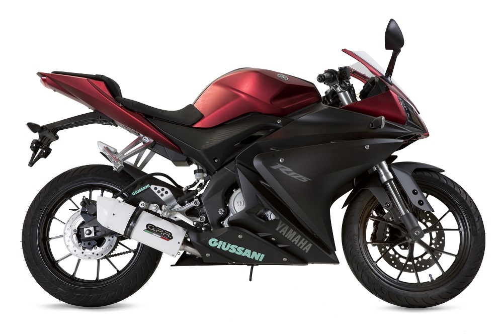 Scarico GPR compatibile con  Yamaha Yzf-R 125  2017-2018, Albus Evo4, Scarico completo omologato,fornito con db killer estraibile,catalizzatore e collettore