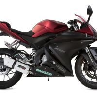 Scarico GPR compatibile con  Yamaha Yzf-R 125  2017-2018, Albus Evo4, Scarico completo omologato,fornito con db killer estraibile,catalizzatore e collettore