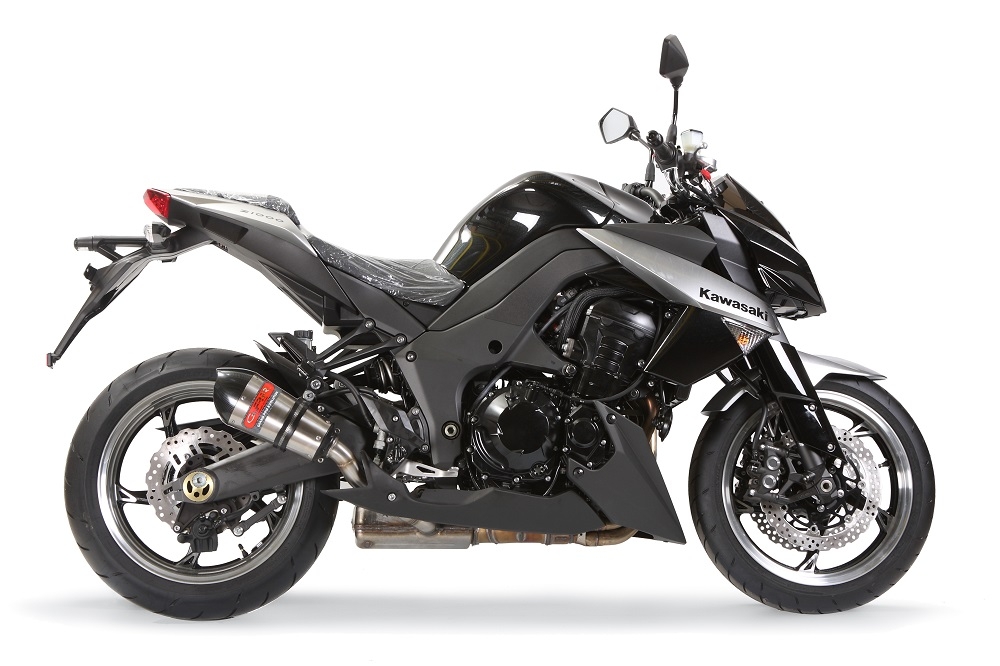 GPR escape compatível com  Kawasaki Z 1000 Sx 2017-2020, New Grand Prix Evo Titanium, Par de silenciosos de escape homologadas, com db killer removível e tubos de ligação específicos 