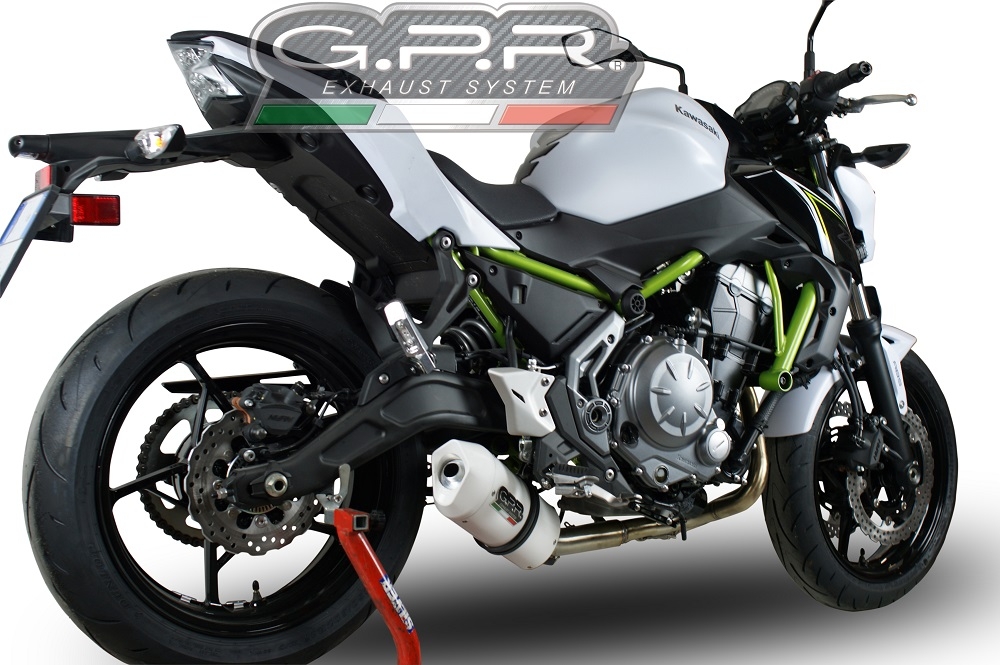 Scarico GPR compatibile con  Kawasaki Z 650 2021-2022, Albus Evo4, Scarico completo omologato,fornito con db killer estraibile,catalizzatore e collettore