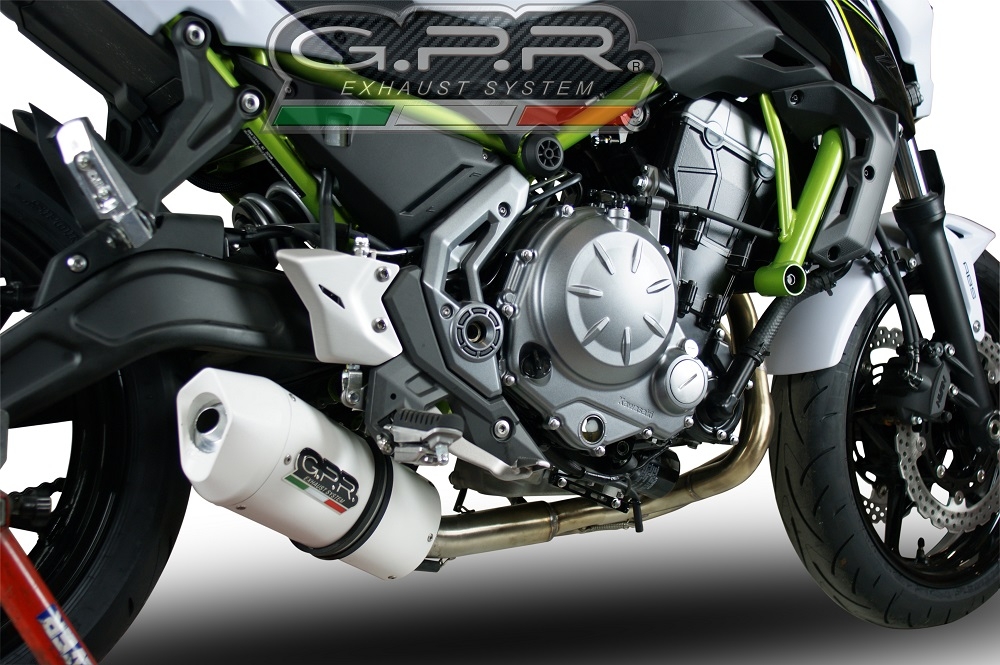 Scarico GPR compatibile con  Kawasaki Versys 650 2021-2022, Albus Evo4, Scarico completo omologato,fornito con db killer estraibile,catalizzatore e collettore