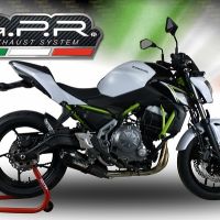 GPR exhaust compatible with  Kawasaki Z 650 2023-2024, GP Evo4 Poppy, Homologated silencer for noise including full line,db killer and catalyst compliant for inspection 