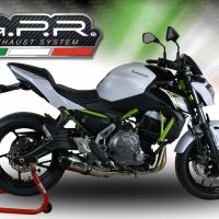 GPR exhaust compatible with  Kawasaki Ninja 650 2023-2024, GP Evo4 Titanium, Homologated silencer for noise including full line,db killer and catalyst compliant for inspection 