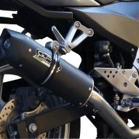 GPR exhaust compatible with  Kawasaki Z 750 - S  2004-2006, Furore Nero, Homologated legal slip-on exhaust including removable db killer, link pipe and catalyst 