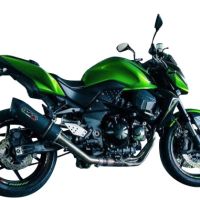 GPR exhaust compatible with  Kawasaki Z 750 - S  2004-2006, Furore Nero, Homologated legal slip-on exhaust including removable db killer, link pipe and catalyst 
