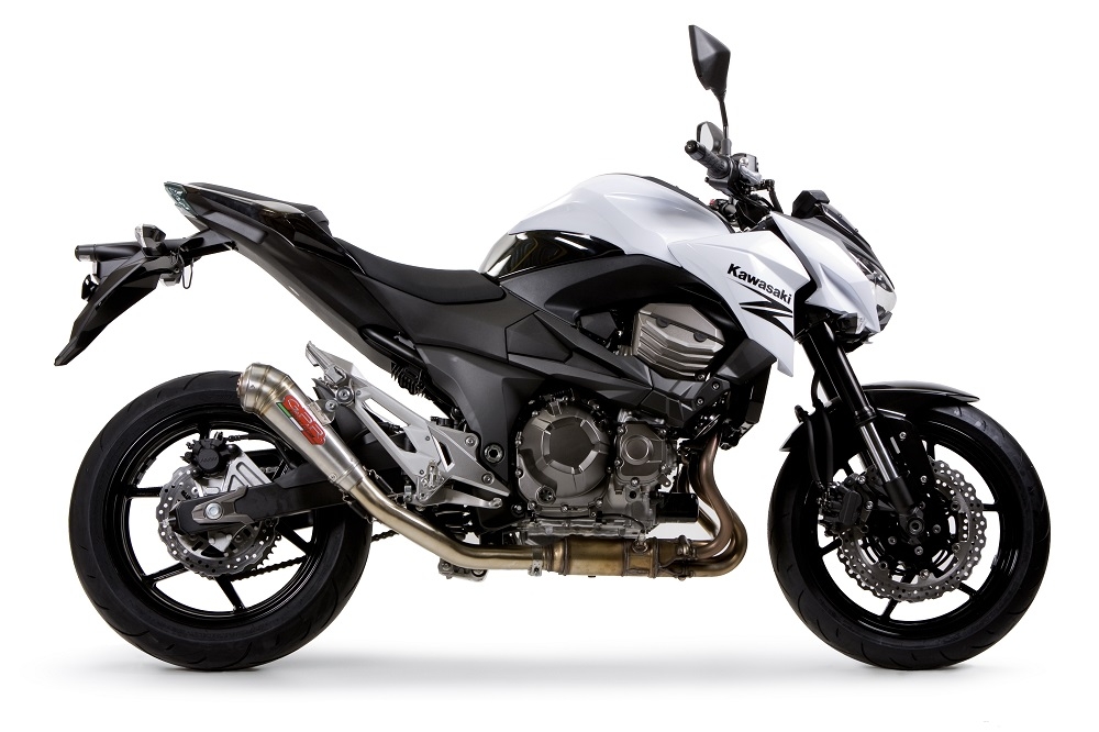 Scarico GPR compatibile con  Kawasaki Z 800 2009-2016, Powercone Evo, Scarico omologato, silenziatore con db killer estraibile e raccordo specifico