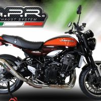 Scarico GPR compatibile con  Kawasaki Z 900 RS 2021-2024, Powercone Evo, Scarico omologato, silenziatore con db killer estraibile e raccordo specifico
