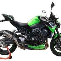 GPR exhaust compatible with  Kawasaki Z 900 2020-2020, M3 Inox , Homologated legal slip-on exhaust including removable db killer and link pipe 