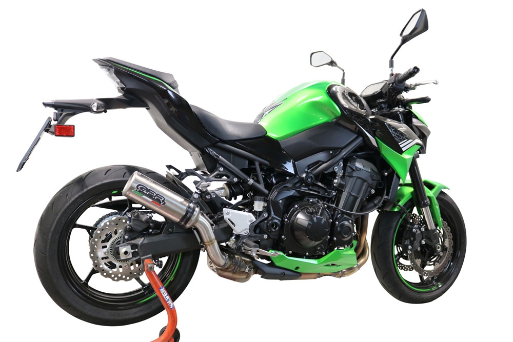 GPR exhaust compatible with  Kawasaki Z 900 2020-2020, M3 Inox , Homologated legal slip-on exhaust including removable db killer and link pipe 
