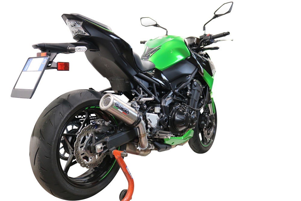 GPR exhaust compatible with  Kawasaki Z 900 2020-2020, M3 Inox , Homologated legal slip-on exhaust including removable db killer and link pipe 