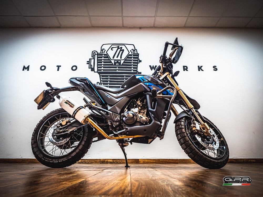 Scarico GPR compatibile con  Zontes Zt 125 G1 - U - U1 - Z2 2020-2024, Albus Evo4, Scarico completo omologato,fornito con db killer estraibile,catalizzatore e collettore