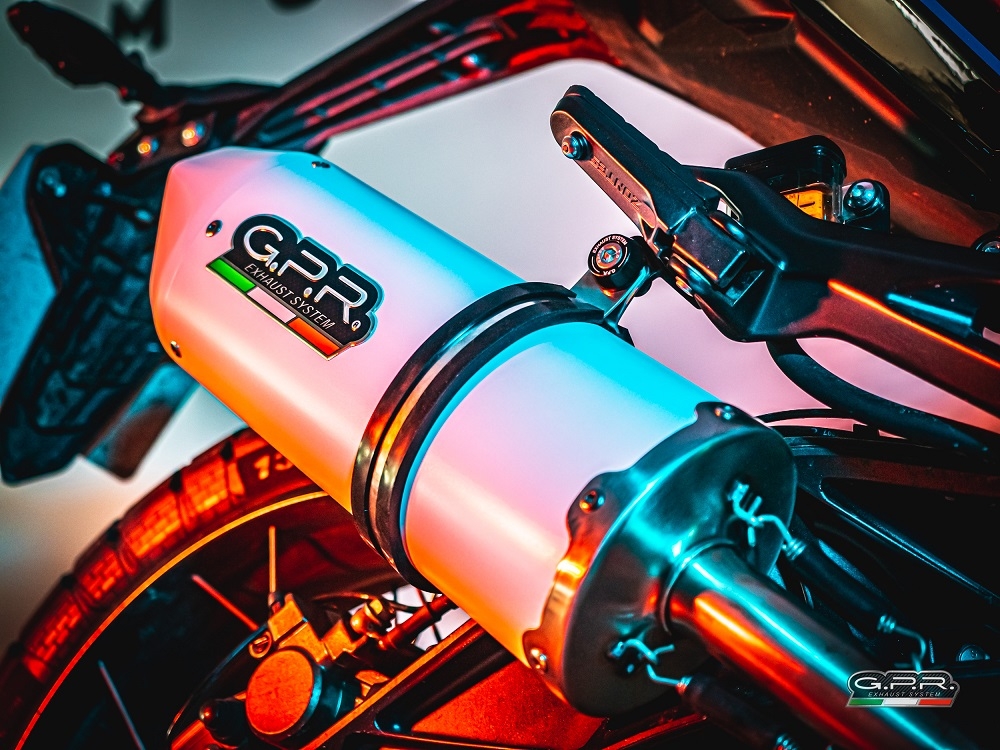 Scarico GPR compatibile con  Zontes Zt 125 G1 - U - U1 - Z2 2020-2024, Albus Evo4, Scarico completo omologato,fornito con db killer estraibile,catalizzatore e collettore