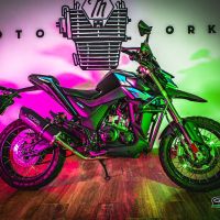 GPR exhaust compatible with  Zontes Gk 125 2022-2024, Furore Evo4 Nero, Homologated legal full system exhaust, including removable db killer and catalyst 