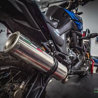Scarico GPR compatibile con  Zontes Zt 125 G1 - U - U1 - Z2 2020-2024, M3 Inox , Scarico completo omologato,fornito con db killer estraibile,catalizzatore e collettore