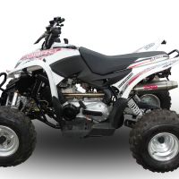 Scarico GPR compatibile con  Aeon Cobra 400 2010-2021, Deeptone Atv, Scarico completo omologato,fornito con db killer estraibile e collettore